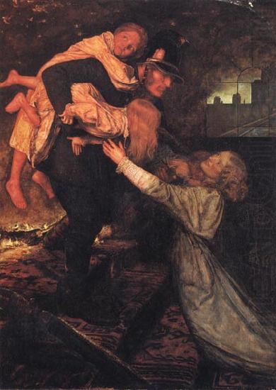 Sir John Everett Millais The Rescue oil painting picture